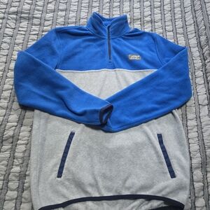 Eddie Bauer Blue and Gray Zip-Up Sweater